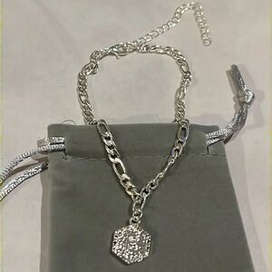 Letter (F) Silver Bracelet- Ankle Bracelet